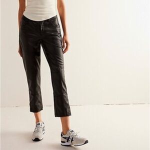 Free People Black Cropped Pants #104